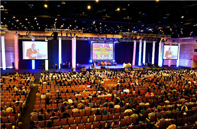 Image shows conference at Borneo Convention Centre Kuching or BCCK. Photo Credit: Malaysia Asia