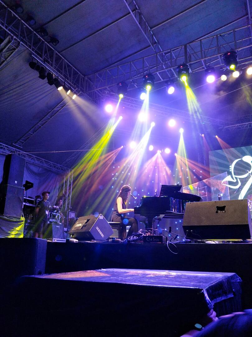 Image shows Laila Biali at Borneo Jazz 2017