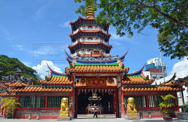 Image shows the Tua Pek Kong in Sibu. Photo Credit: Borneo Post