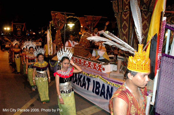 Image shows Miri City Parade in 2006. Photo Credit: Pui