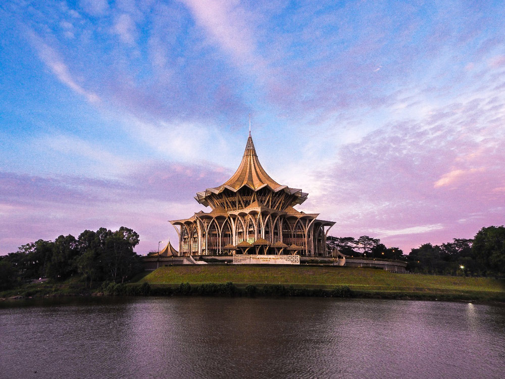 Image of the State Legislative Assembly Building in Kuching. Image retrieved from Wikipedia. 