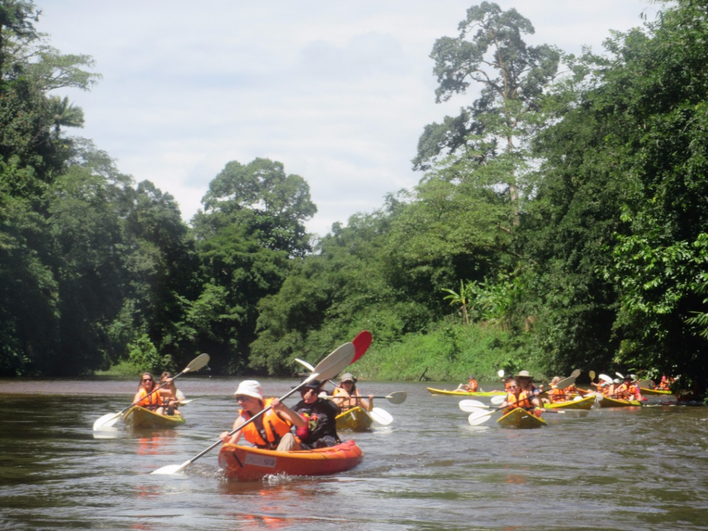 Kayakers enjoying the Semadang River