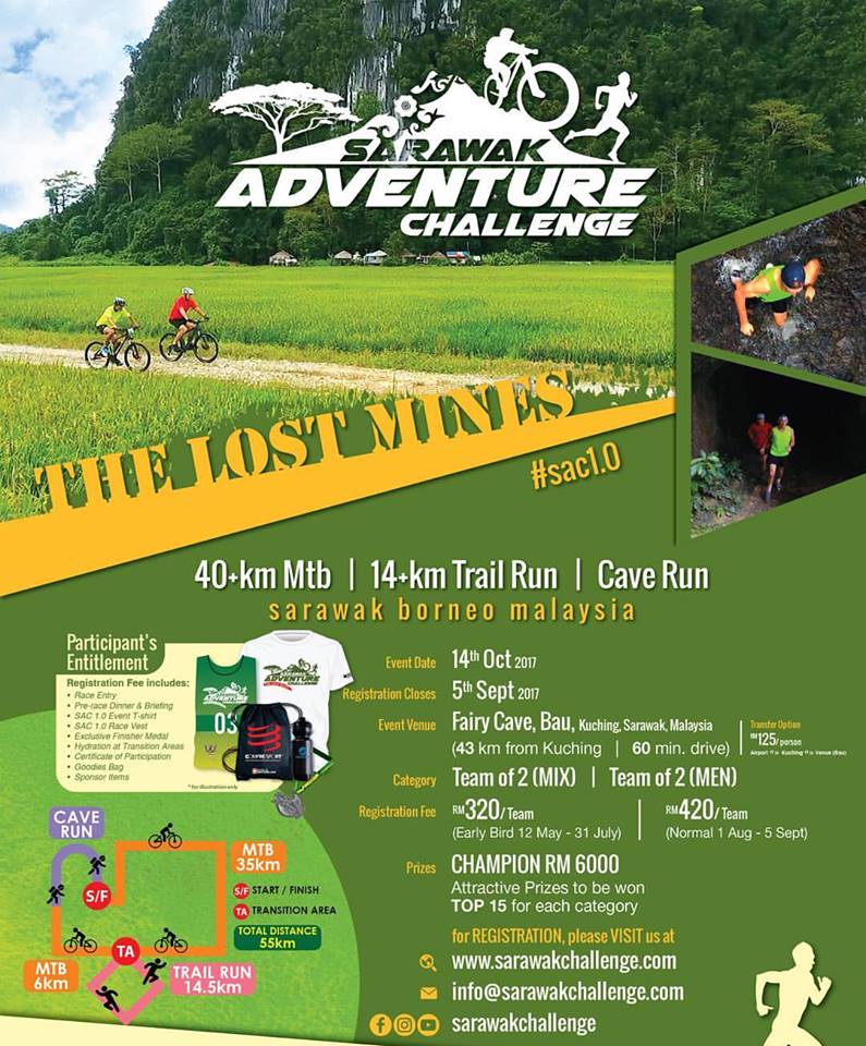 Sarawak Adventure Challenge poster.