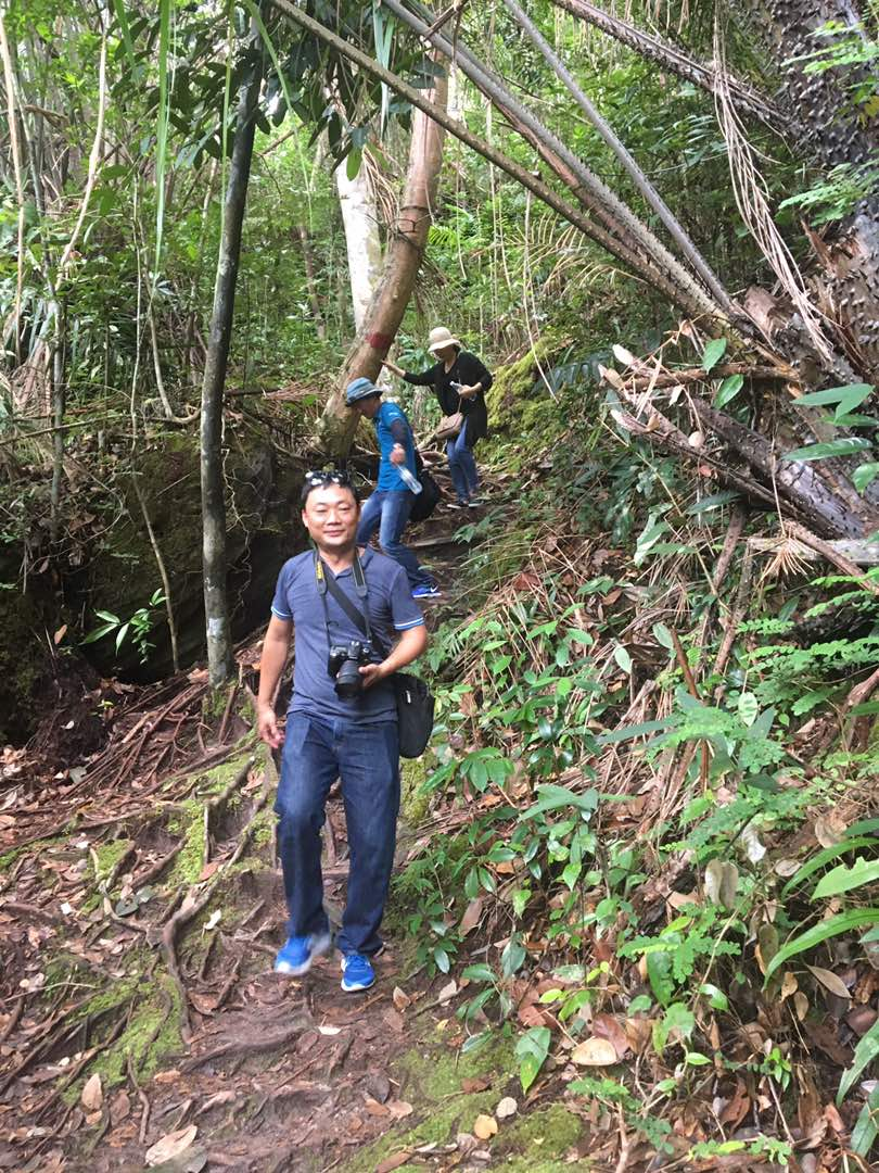 Danang Tourism delegation trekking through Bako National Park.