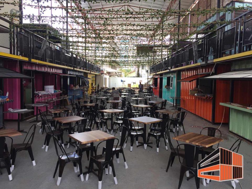 Container City Miri finished and ready for business. Photo Credit: Container City Miri Facebook page.