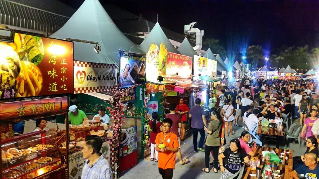 Photo shows visitors at Kuching Festival