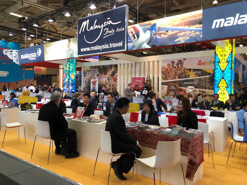 Photo shows Sarawak’s booth during ITB Berlin 2019