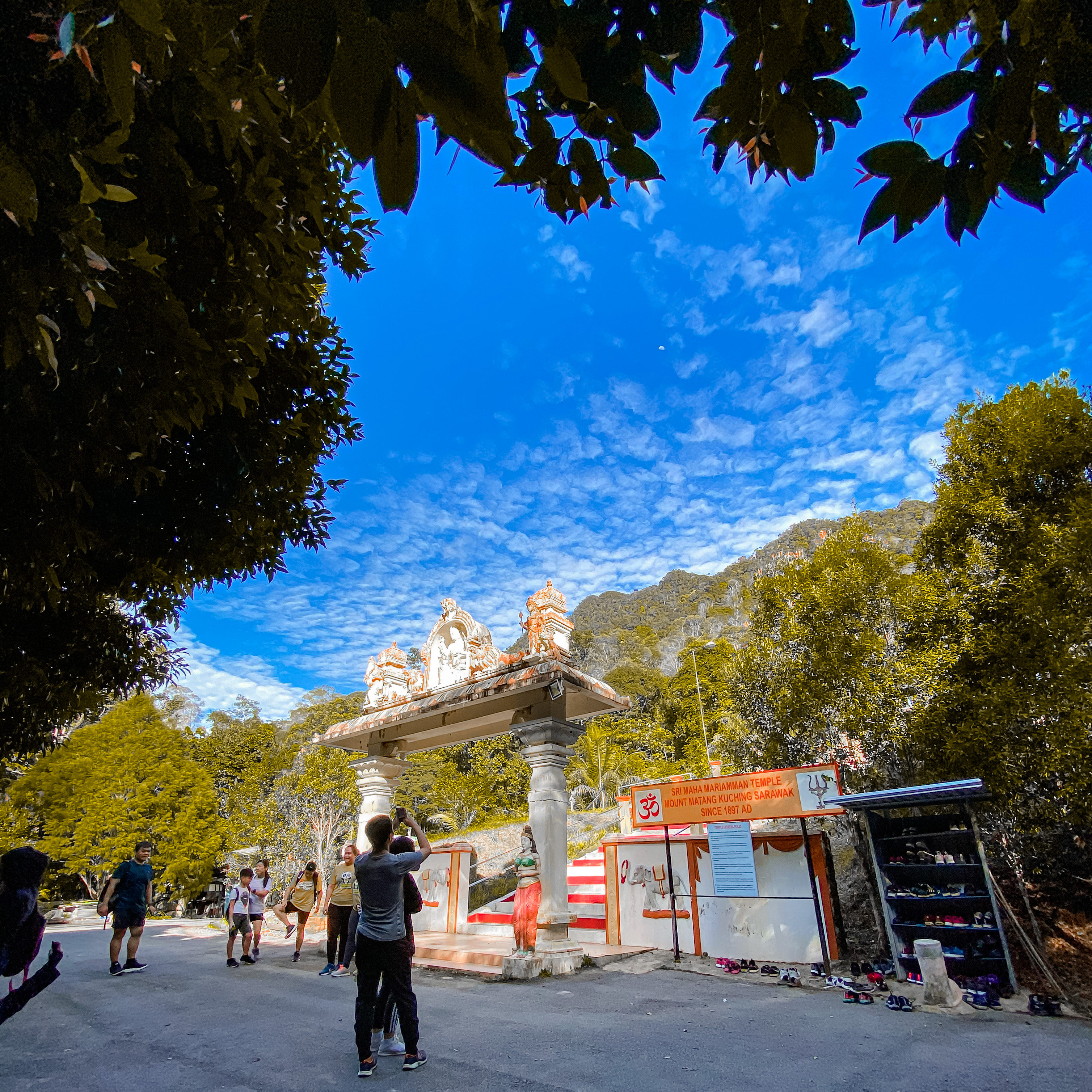 Photo shows the entrance of the Sri Maha Mariamman Hindu Temple, the launching site of the Beccari Heritage Trail.